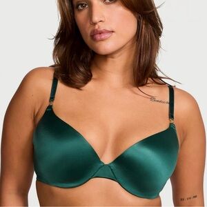 NWT Icon by Victoria's Secret Smooth Push-Up Demi Bra - Green Mystique